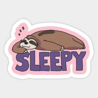 Sleepy Sloth Sticker